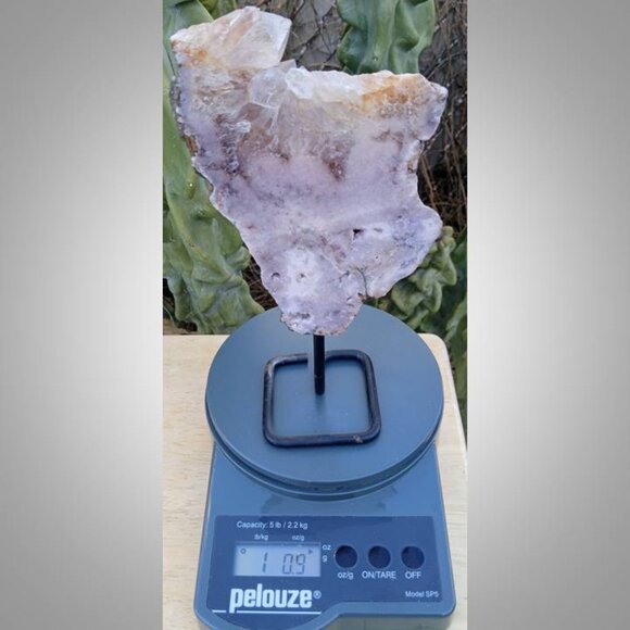 9" PINK AMETHYST on stand stone rock crystal 04 Calmness :  happiness 112225 - Picture 6 of 7